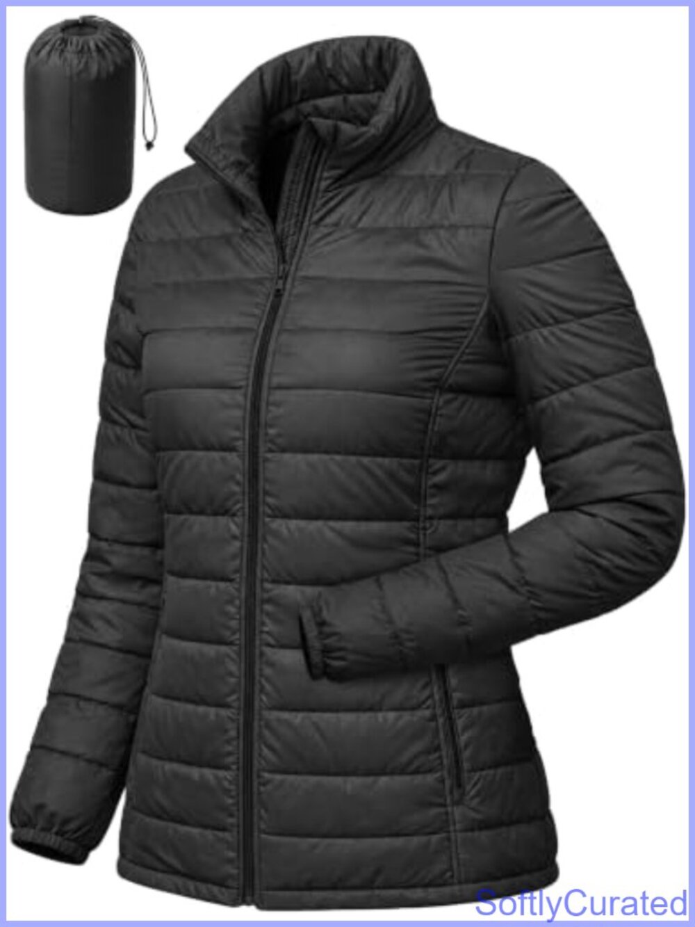Packable Puffer Jacket Quilted Lightweight Winter Travel Coat